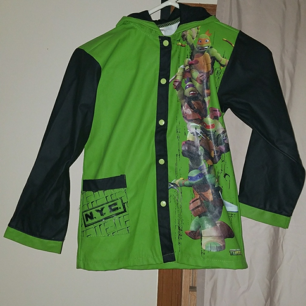 Boys Teenage Mutant Ninja turtles rain jacket
